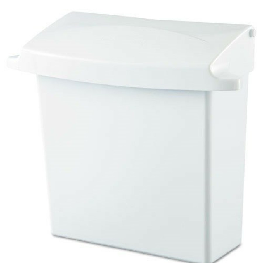 Facility Maintenance & Supplies Rubbermaid Commercial | Rubbermaid Commercial Fg614000Wht Plastic Sanitary Napkin Receptacle With Rigid Liner - White