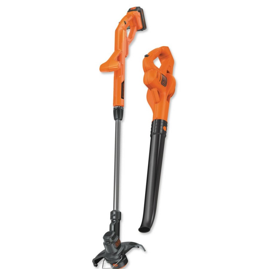 Outdoor Power Tools & Equipment Black & Decker | Black & Decker Lcc221 20V Max Lithium-Ion Cordless String Trimmer And Sweeper Combo Kit (1.5 Ah)