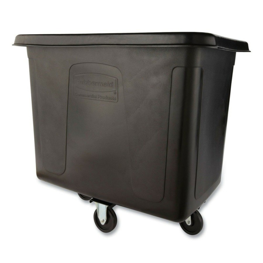 Facility Maintenance & Supplies Rubbermaid Commercial | Rubbermaid Commercial Fg461600Bla 119.7 Gal. 500 Lbs. Capacity Plastic/Metal Cube Truck - Black