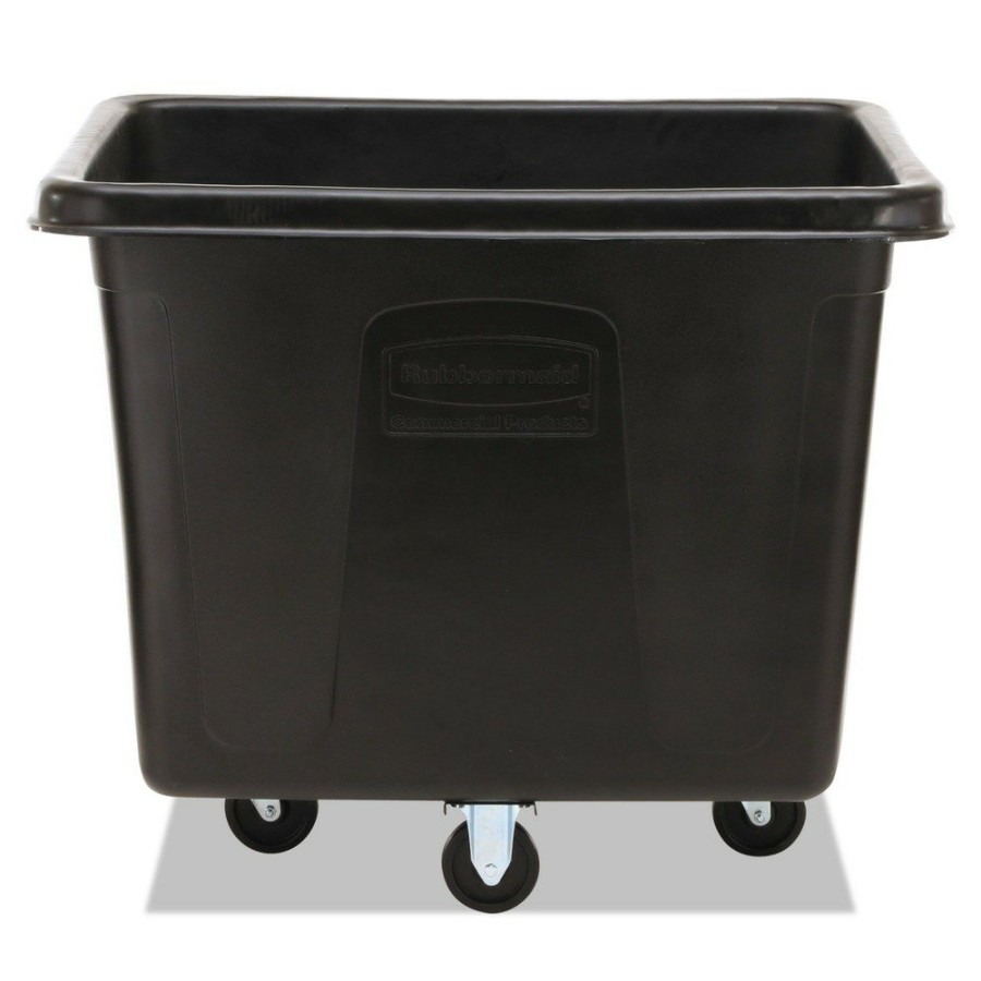 Facility Maintenance & Supplies Rubbermaid Commercial | Rubbermaid Commercial Fg461600Bla 119.7 Gal. 500 Lbs. Capacity Plastic/Metal Cube Truck - Black