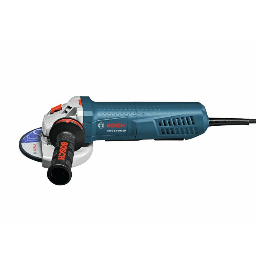 Power Tools Bosch Angle Grinders | Factory Reconditioned Bosch Gws13-50Vsp-Rt 13 Amp 5 In. High-Performance Variable Speed Angle Grinder With Paddle Switch