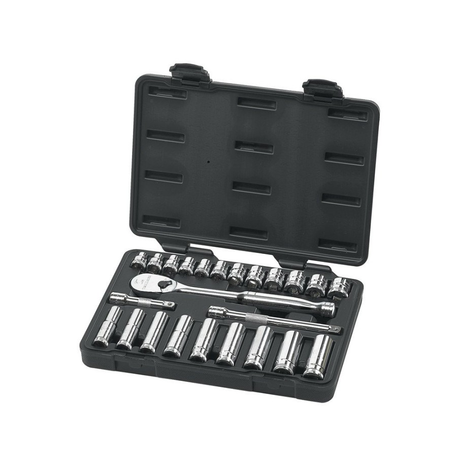 Hand Tools GearWrench Socket Sets | Gearwrench 80559 24-Piece 3/8 In. Drive Metric Standard/Deep Socket And Wrench Set