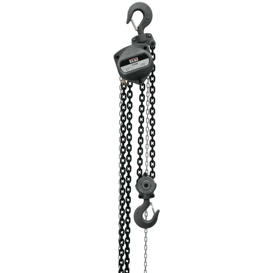 Material Handling JET | Jet S90-500-20 5 Ton Hand Chain Hoist With 20 Ft. Lift