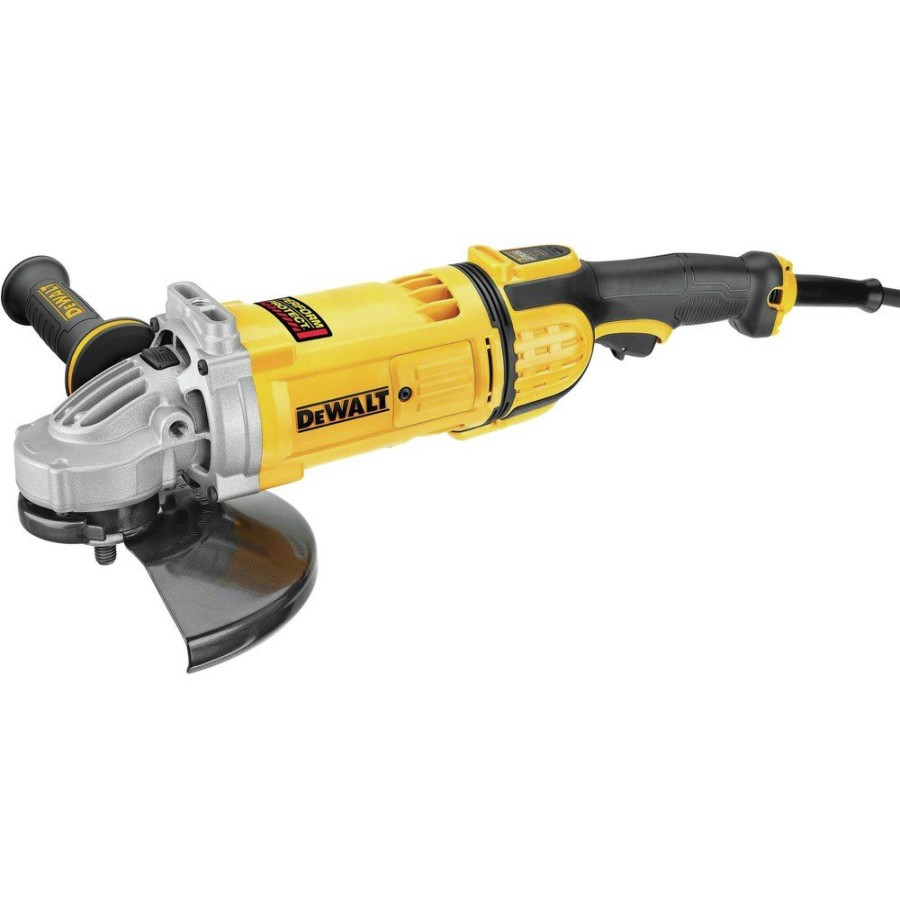 Power Tools Dewalt Angle Grinders | Dewalt Dwe4599N 120V 15 Amp 4.9 Hp 6500 Rpm 9 In. Corded Angle Grinder With No-Lock On