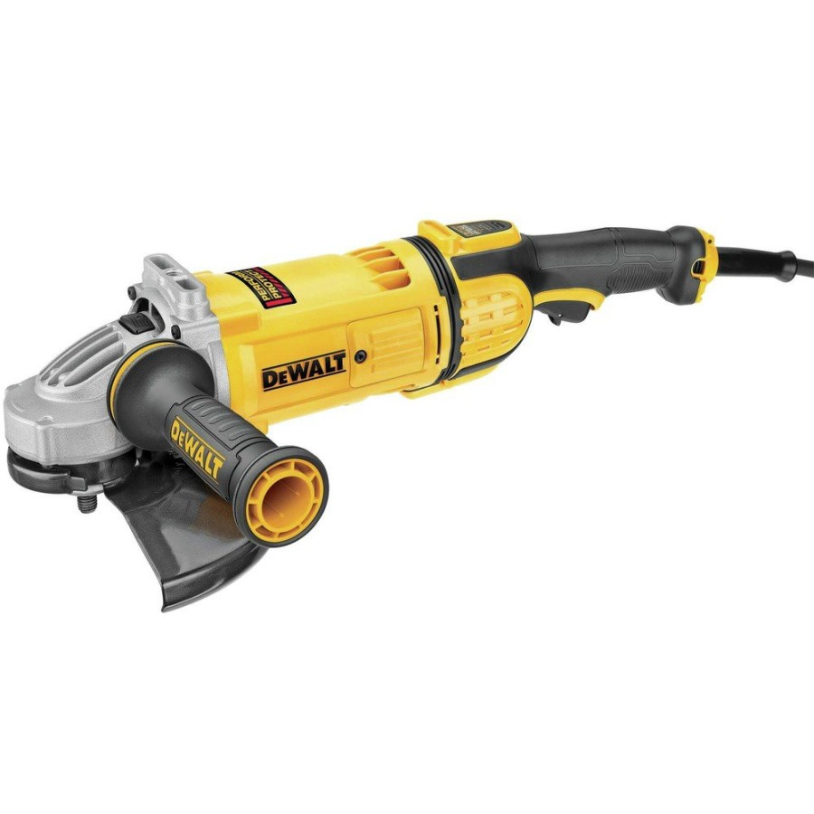 Power Tools Dewalt Angle Grinders | Dewalt Dwe4599N 120V 15 Amp 4.9 Hp 6500 Rpm 9 In. Corded Angle Grinder With No-Lock On