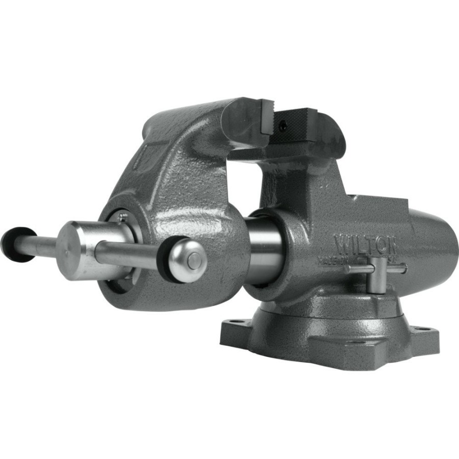 Hand Tools Wilton | Wilton 28832 Machinist 5 In. Jaw Round Channel Vise With Swivel Base