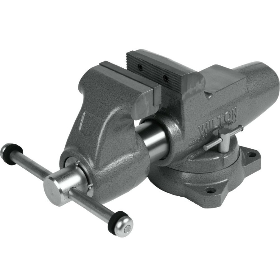 Hand Tools Wilton | Wilton 28832 Machinist 5 In. Jaw Round Channel Vise With Swivel Base