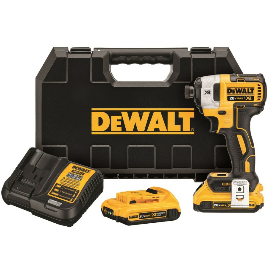 Power Tools Dewalt Impact Drivers | Dewalt Dcf887D2 20V Max Xr Brushless Lithium-Ion 1/4 In. Cordless 3-Speed Impact Driver Kit With (2) 2 Ah Batteries