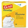 Facility Maintenance & Supplies Glad | Glad 78526 24 In. X 27.38 In. 13 Gal. 0.72 Mil Tall Kitchen Drawstring Trash Bags - Gray (100/Box)