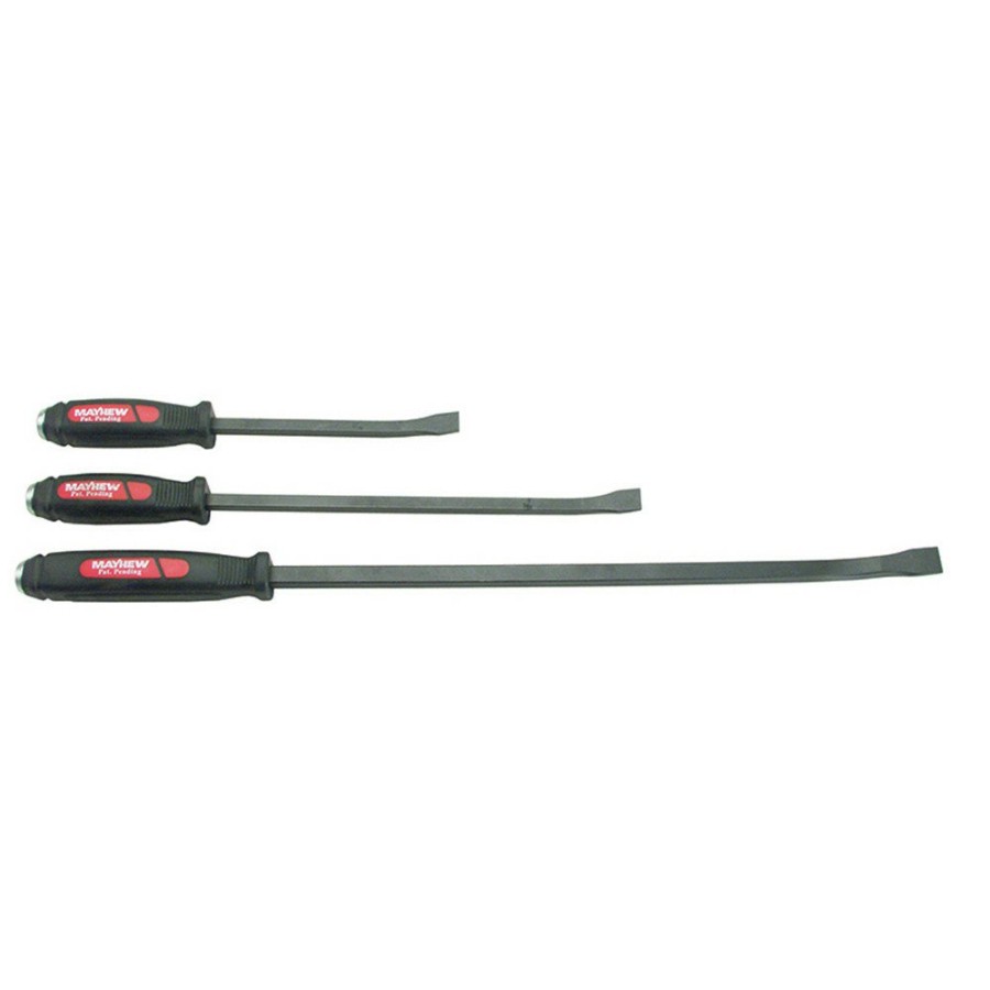 Hand Tools Mayhew | Mayhew 61355 3-Piece Dominator Screwdriver Style Curved Pry Bars (1 Set)