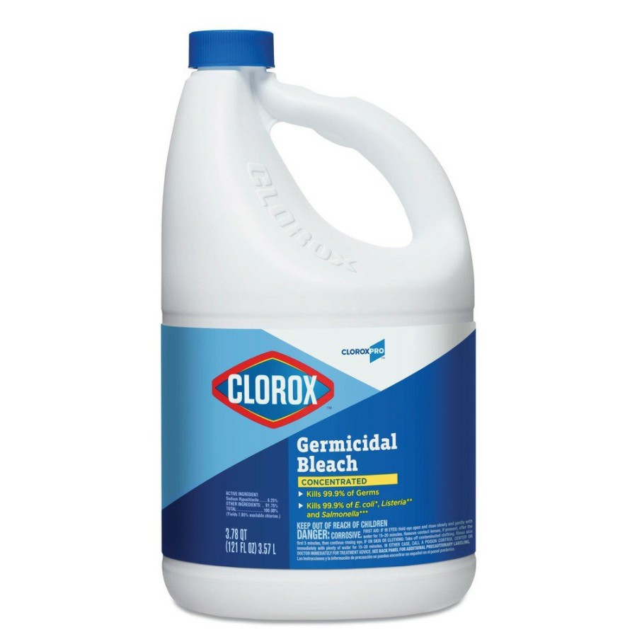 Facility Maintenance & Supplies Clorox Cleaners | Clorox 30966 121 Oz. Bottle Regular Concentrated Germicidal Bleach (3/Carton)