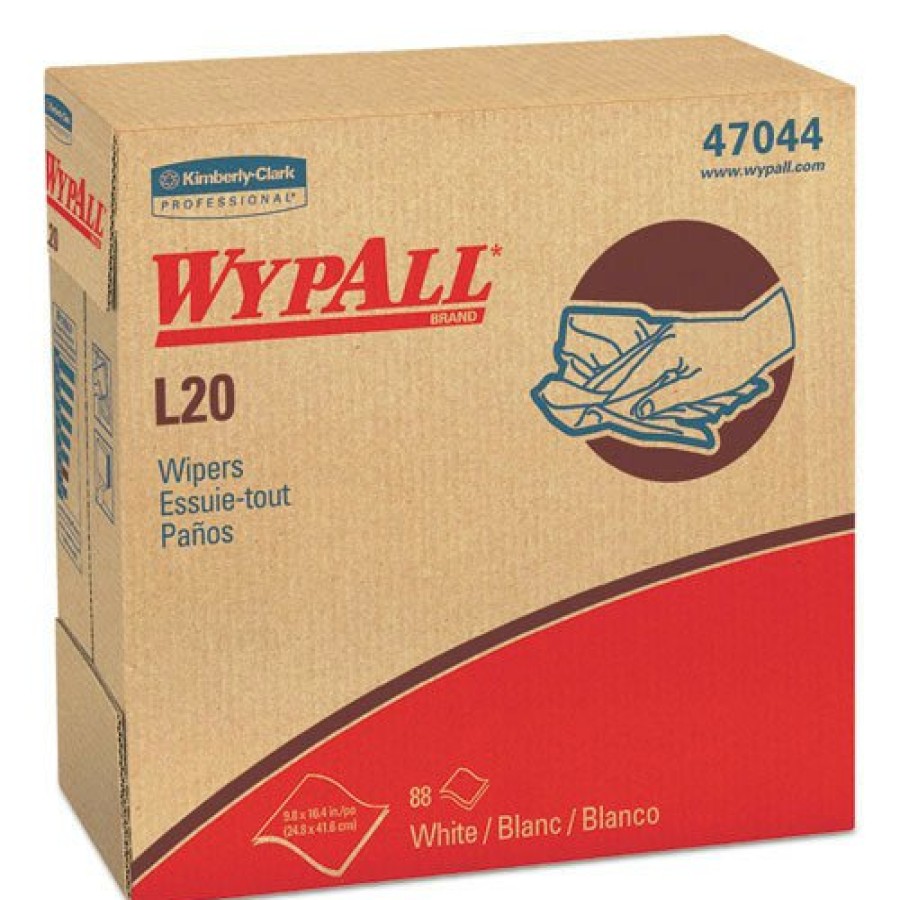 Facility Maintenance & Supplies WypAll | Wypall 47044 9-1/10 In. X 16-4/5 In., Pop-Up Box, 4-Ply L20 Towels - White (10 Boxes/Carton, 88 Towels/Box)