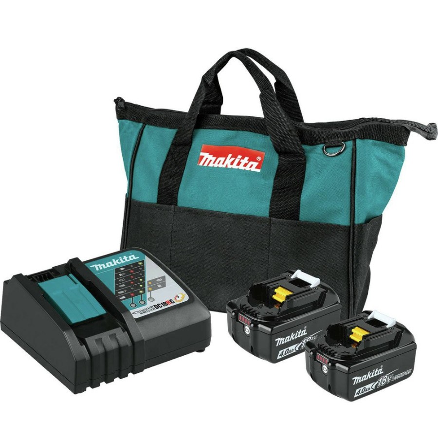 Batteries & Chargers Makita | Makita Bl1840Bdc2 18V Lxt Lithium-Ion Battery And Rapid Optimum Charger Starter Pack (4 Ah)