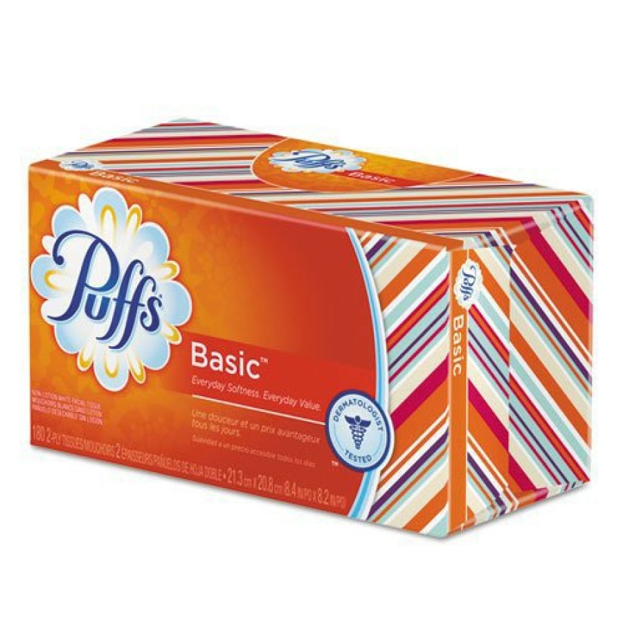 Facility Maintenance & Supplies Puffs | Puffs 87611Ct 2-Ply Facial Tissue - White (24 Boxes/Carton)