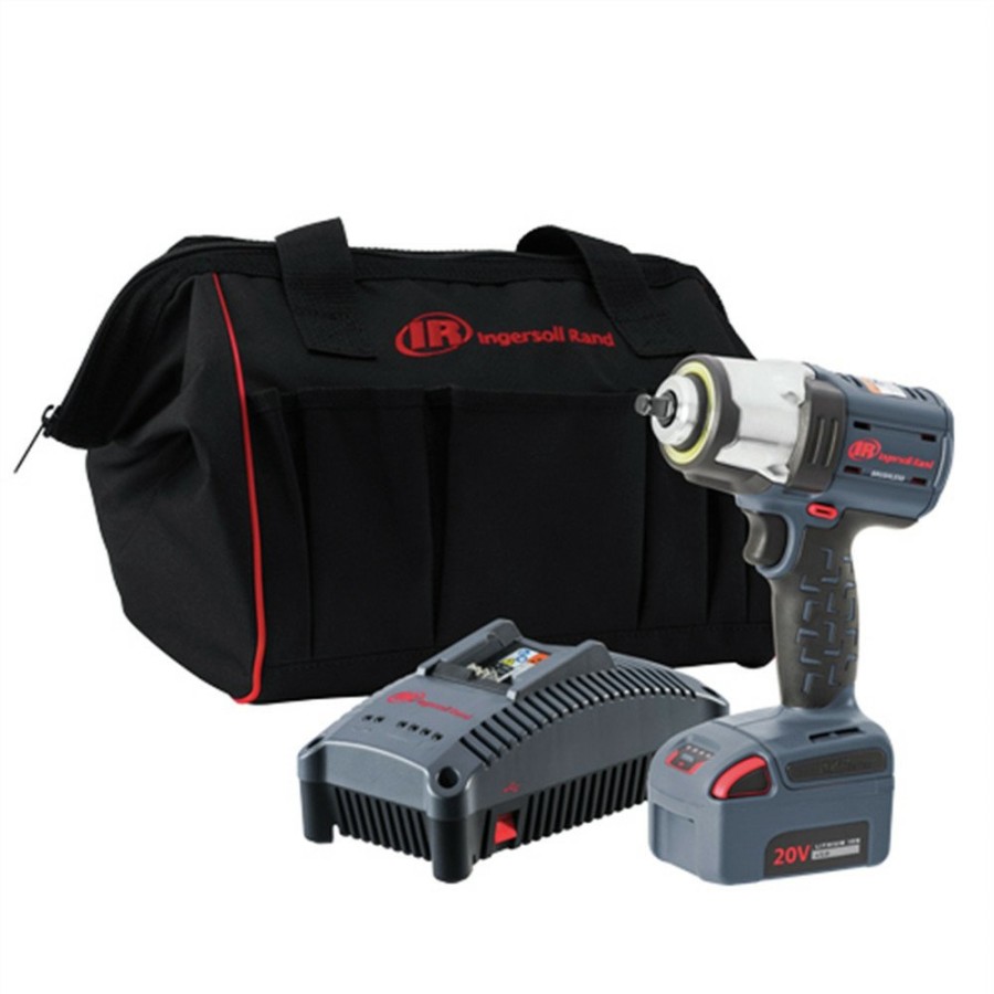 Power Tools Ingersoll Rand | Ingersoll Rand W5133-K12 Brushless Lithium-Ion 3/8 In. Cordless High Torque Impact Wrench Kit (5 Ah)