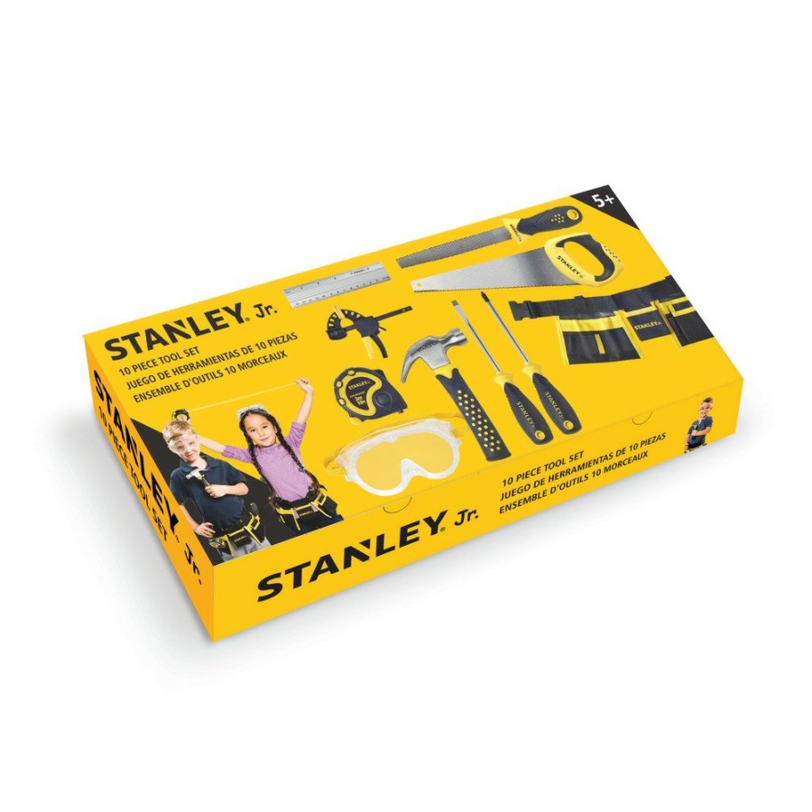 Toys And Games STANLEY Jr. | Stanley Jr. St006-10-Sy_Amz 10-Piece Construction Toy Hand Tools Set