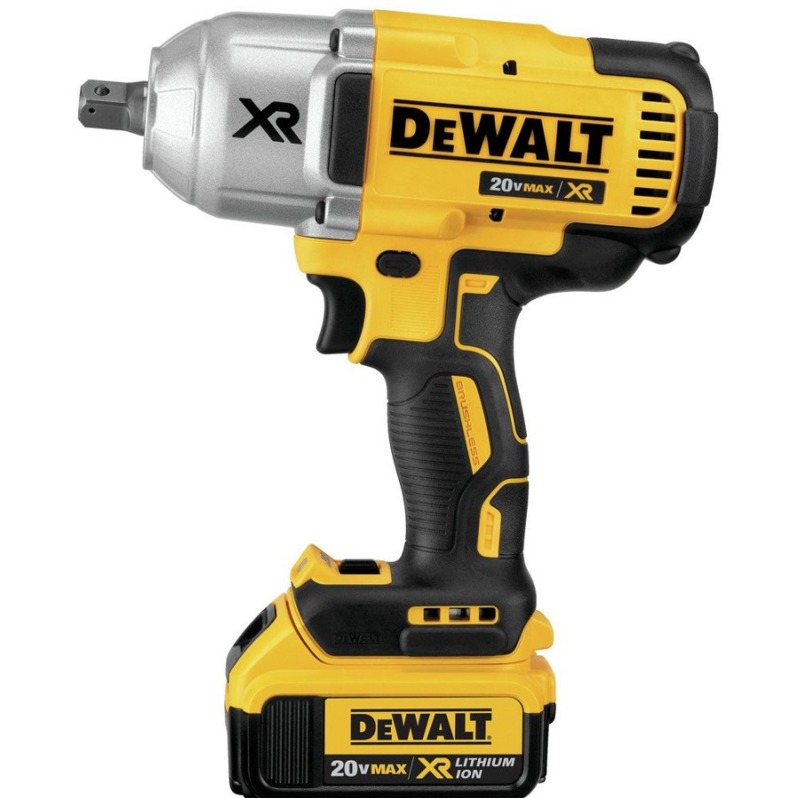 Power Tools Dewalt | Factory Reconditioned Dewalt Dcf899M1R 20V Max Xr Cordless Lithium-Ion High Torque 1/2 In. Impact Wrench With Detent Pin Anvil