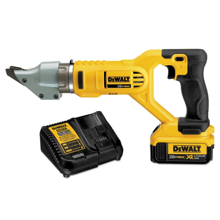 Air Tools And Equipment Dewalt Air Nibblers Shears | Dewalt Dcs494M2 20V Max Xr Cordless Lithium-Ion 14-Gauge Swivel Head Shear Kit