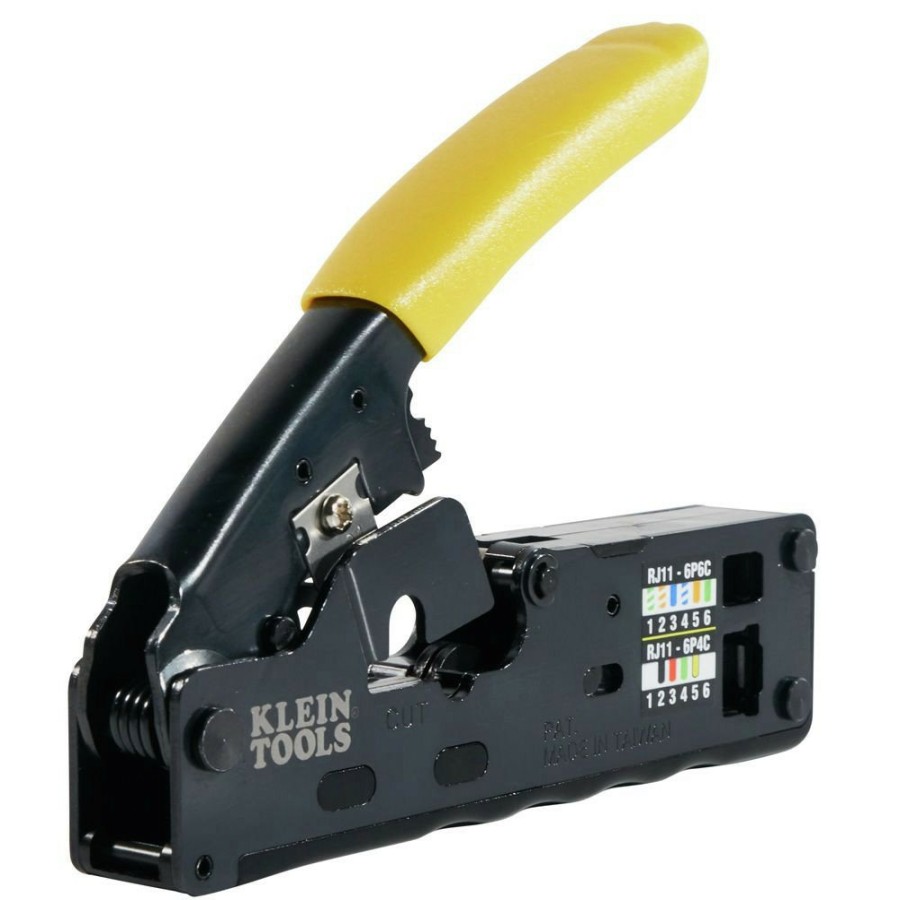 Hand Tools Klein Tools | Klein Tools Vdv226-107 Compact Ratcheting Modular Data Cable Crimper/Wire Stripper/Wire Cutter