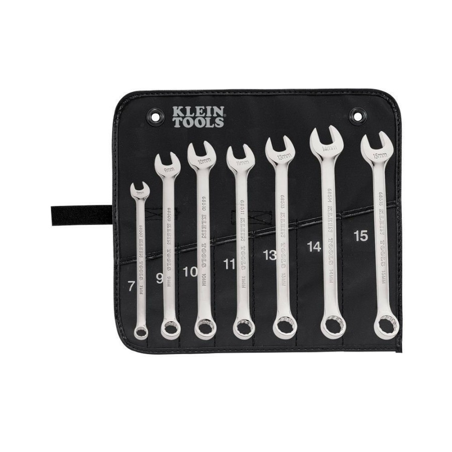 Hand Tools Klein Tools Combination Wrenches | Klein Tools 68500 7-Piece Metric Combination Wrench Set