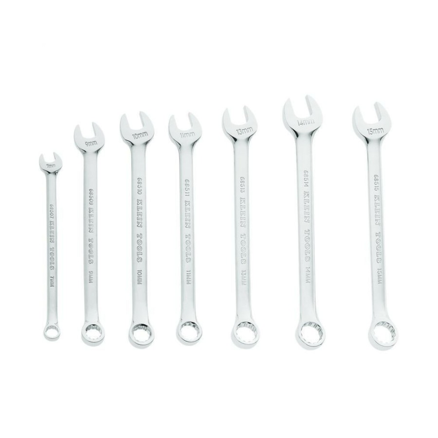 Hand Tools Klein Tools Combination Wrenches | Klein Tools 68500 7-Piece Metric Combination Wrench Set