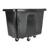 Facility Maintenance & Supplies Rubbermaid Commercial | Rubbermaid Commercial Fg461200Bla 400 Lbs. Capacity 12 Cu-Ft. Polyethylene/Metal Frame Medium-Density Cube Truck - Black