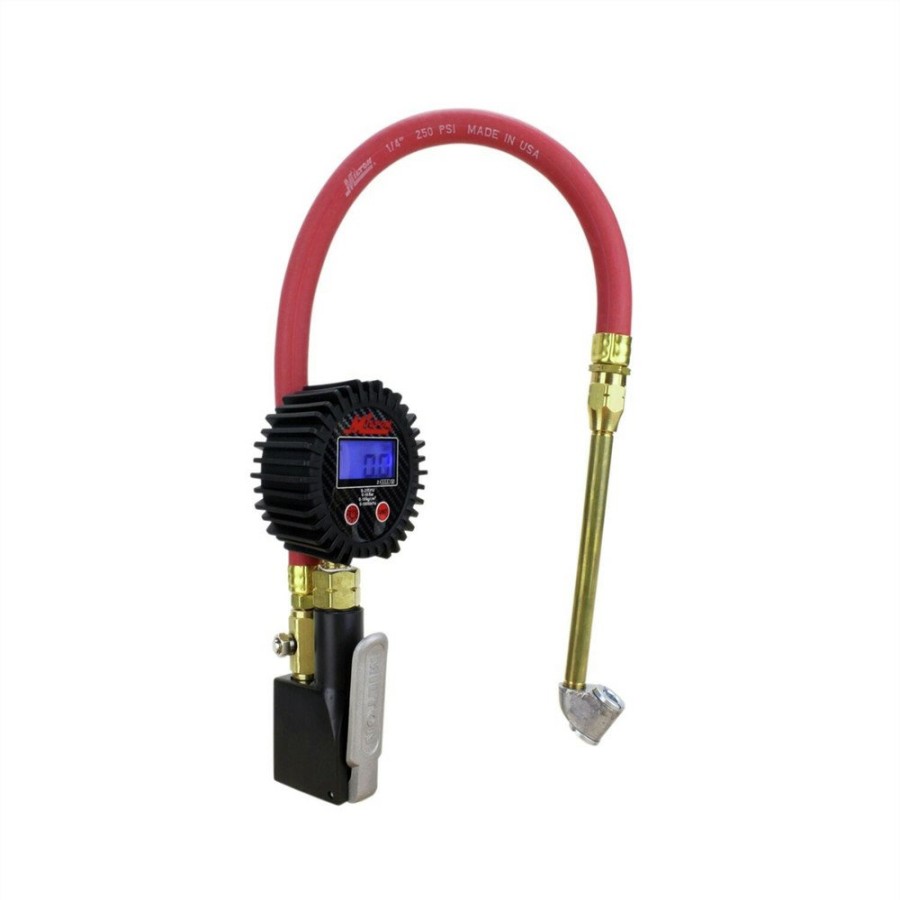 Air Tools And Equipment Milton Industries | Milton Industries S-530 Compact Inflator Gauge With Digital Gauge And Dual Head Chuck