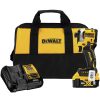 Power Tools Dewalt Impact Drivers | Dewalt Dcf850P1 Atomic 20V Max Brushless Lithium-Ion 1/4 In. Cordless 3-Speed Impact Driver Kit (5 Ah)