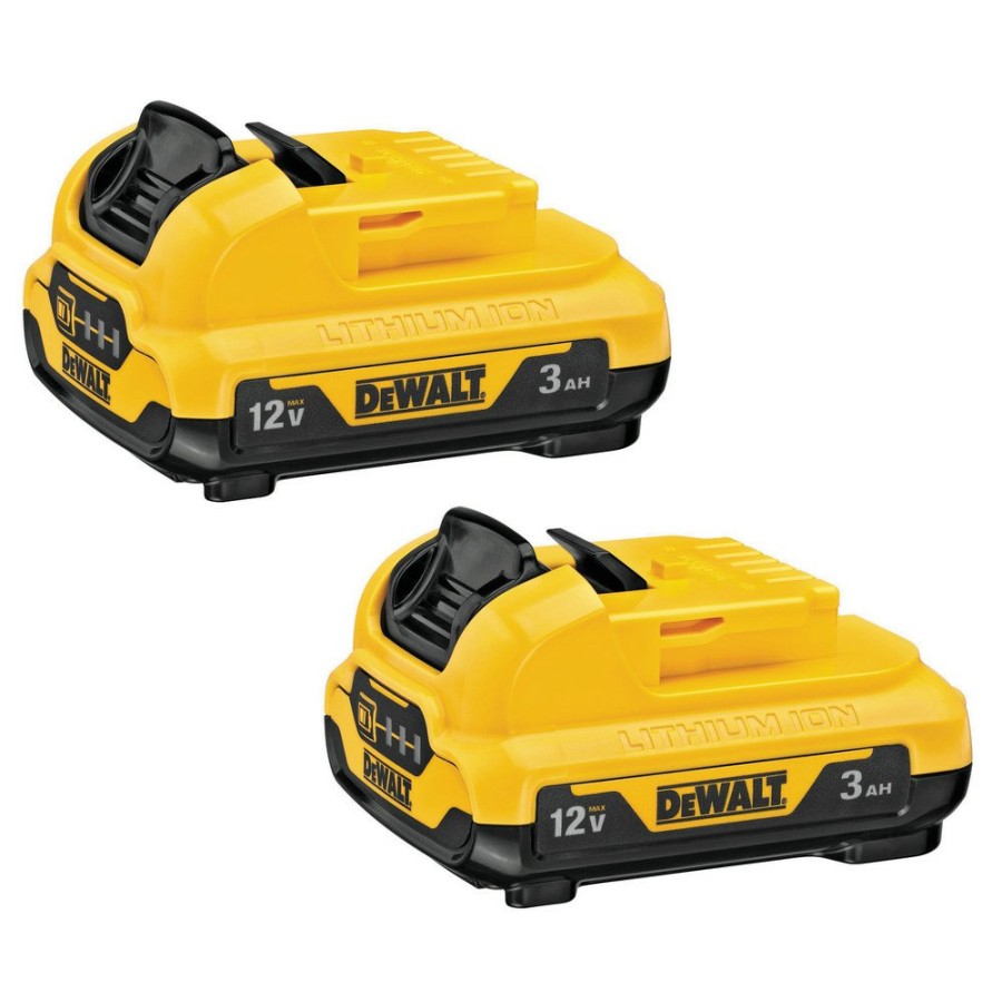 Batteries & Chargers Dewalt | Dewalt Dcb124-2 2-Piece 12V Max 3 Ah Lithium-Ion Batteries