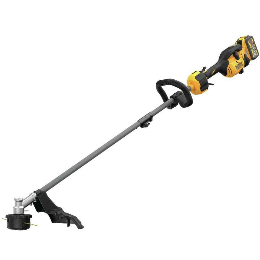 Outdoor Power Tools & Equipment Dewalt | Dewalt Dcst972X1Dwoas5Bc-Bndl 60V Max Brushless Lithium-Ion 17 In. Cordless String Trimmer Kit (9 Ah) And Brush Cutter Attachment Bundle