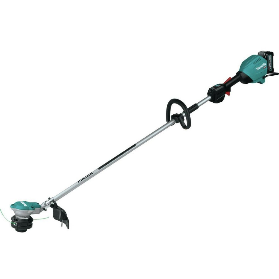 Outdoor Power Tools & Equipment Makita String Trimmers | Makita Gru01M1 40V Max Xgt Brushless Lithium-Ion 15 In. Cordless String Trimmer Kit (4 Ah)