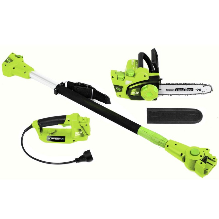 Outdoor Power Tools & Equipment Earthwise | Earthwise Cvps43010 120V 7 Amp 10 In. Corded 2-In-1 Pole Saw