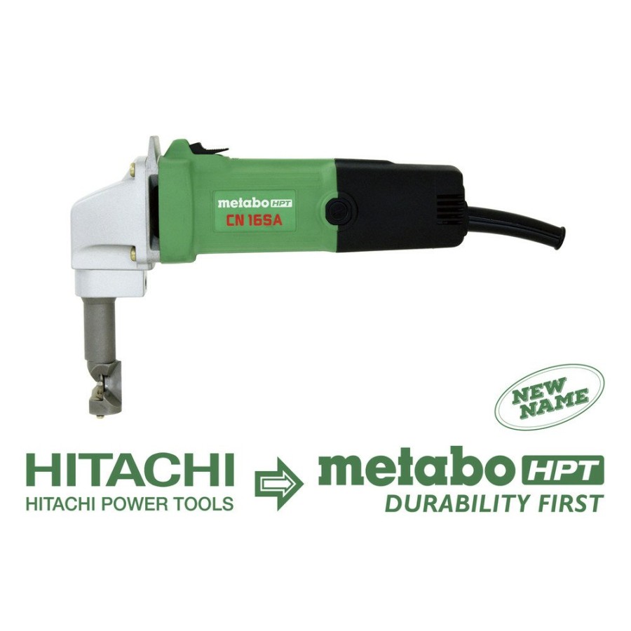 Metalworking Tools Metabo HPT Nibblers | Metabo Hpt Cn16Sam 3.5 Amp Brushed 16 Gauge Corded Nibbler