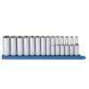 Hand Tools GearWrench Socket Sets | Gearwrench 80554 14-Piece 3/8 In. Drive 6-Point Metric Deep Socket Set