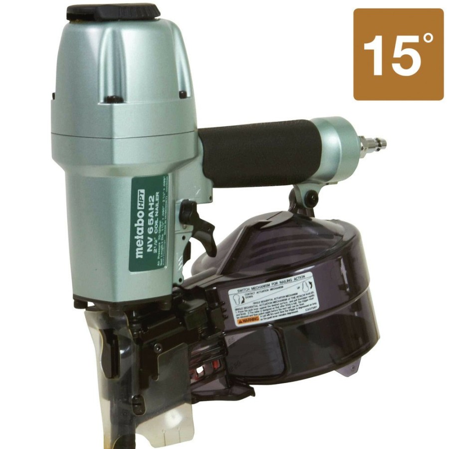 Air Tools And Equipment Metabo HPT Nail Guns | Metabo Hpt Nv65Ah2M 16 Degree 2-1/2 In. Coil Siding Nailer