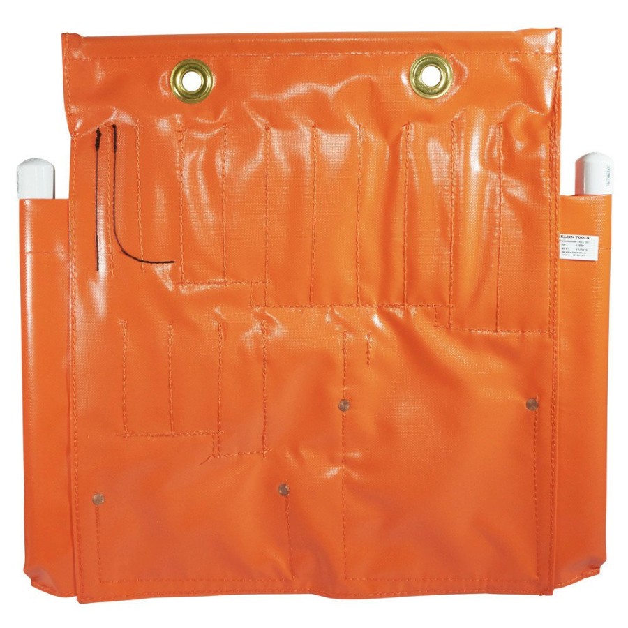 Tool Storage Klein Tools | Klein Tools 51829 18 Pocket Vinyl Aerial Apron - Orange