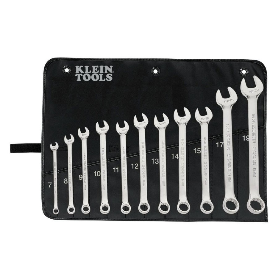 Hand Tools Klein Tools Combination Wrenches | Klein Tools 68502 11-Piece Metric Combination Wrench Set