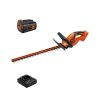 Outdoor Power Tools & Equipment Black & Decker Hedge Trimmers | Black & Decker Lht2436 40V Max Lithium-Ion Dual Action 24 In. Cordless Hedge Trimmer Kit