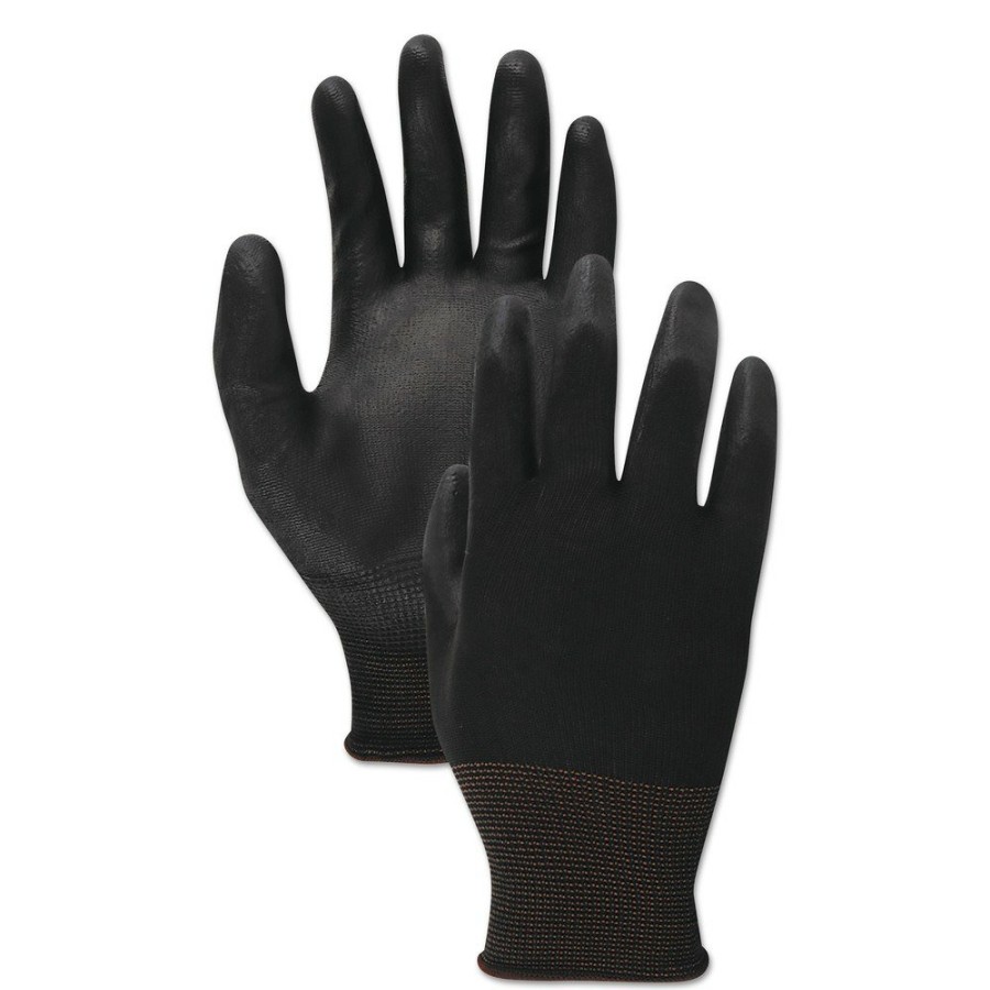 Safety Equipment Boardwalk | Boardwalk Bwk0002910 Palm Coated Cut-Resistant Hppe Glove - Size 10 Extra Large, Salt And Pepper/Black (1-Dozen)