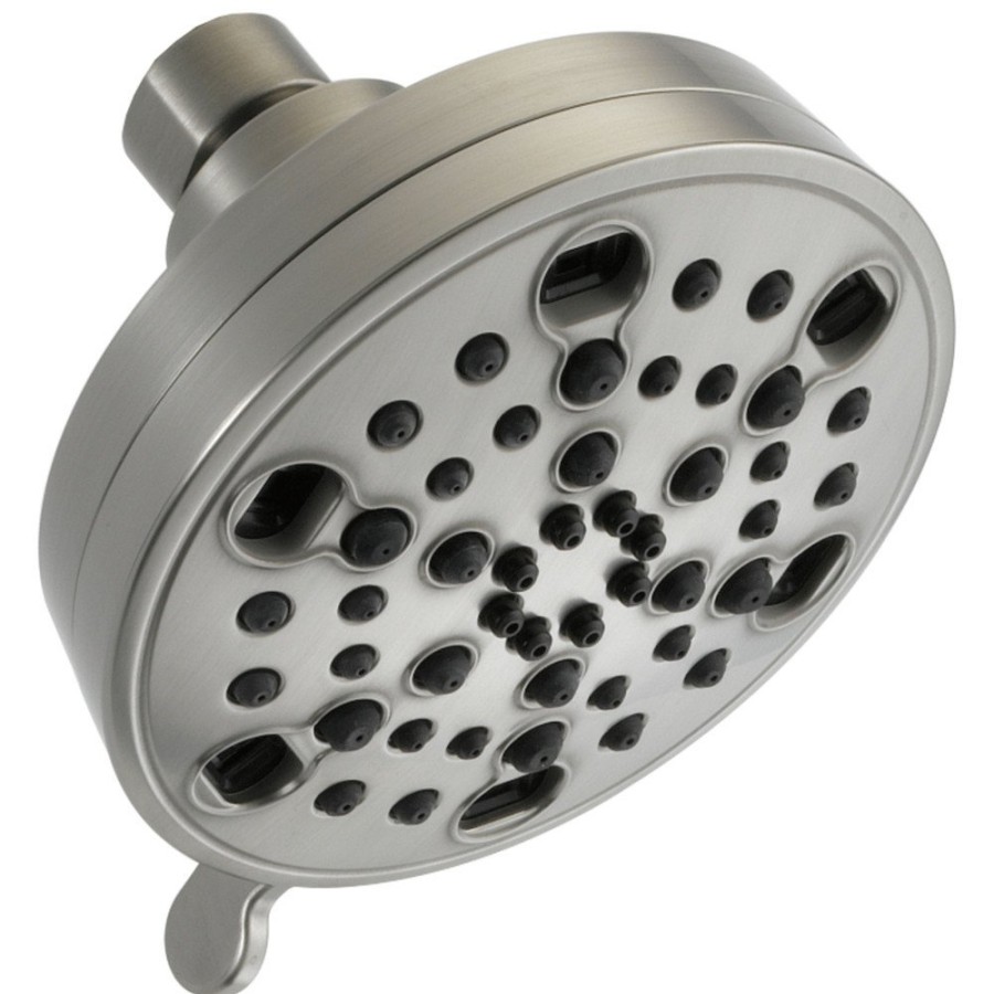 Bath Delta | Delta 52638-Ss20-Pk H2Okinetic 5-Setting Contemporary Shower Head (Stainless Steel)