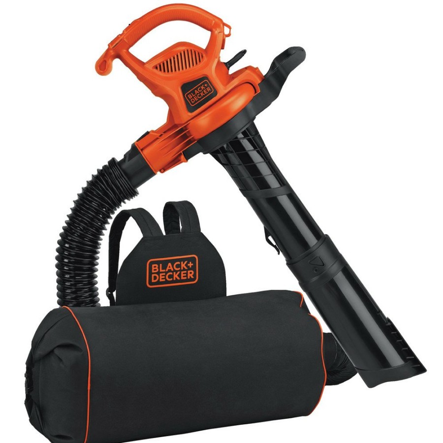 Outdoor Power Tools & Equipment Black & Decker Handheld Blowers | Black & Decker Bebl7000 Vacpack 120V/240V 12 Amp Corded 3-In-1 Leaf Blower/Vacuum/Mulcher