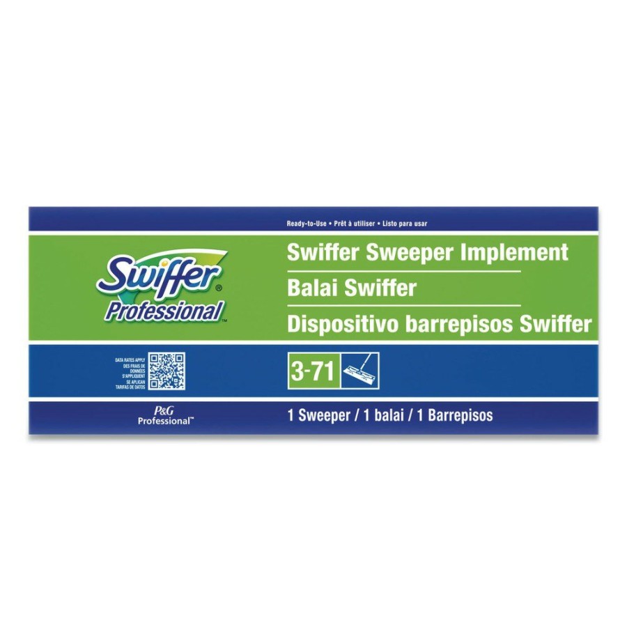 Facility Maintenance & Supplies Swiffer Cleaning Tools | Swiffer 09060Ea 46 In. Sweeper Mop - Green/Silver/White