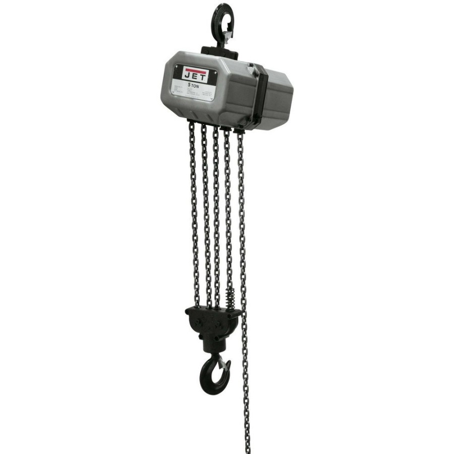 Material Handling JET | Jet 5Ss-1C-10 230V Ssc Series 4.9 Speed 5 Ton 10 Ft. Lift 1-Phase Electric Chain Hoist