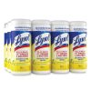 Facility Maintenance & Supplies LYSOL Brand Cleaners | Lysol Brand 19200-81145 7 In. X 7.25 In. 1-Ply Disinfecting Wipes - Lemon And Lime Blossom, White (12 Canisters/Carton)