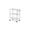 Facility Maintenance & Supplies Alera Cleaning Carts | Alera Alesw333018Sr 34.5 In. X 18 In. X 40 In. 600 Lbs. Capacity 3-Shelf Wire Cart With Liners - Silver