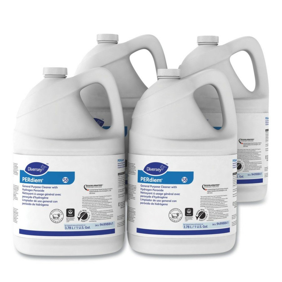 Facility Maintenance & Supplies Diversey Care Cleaners | Diversey Care 94998841 Hydrogen Peroxide 1 Gallon Bottle Perdiem Concentrated General Purpose Cleaner (4/Carton)