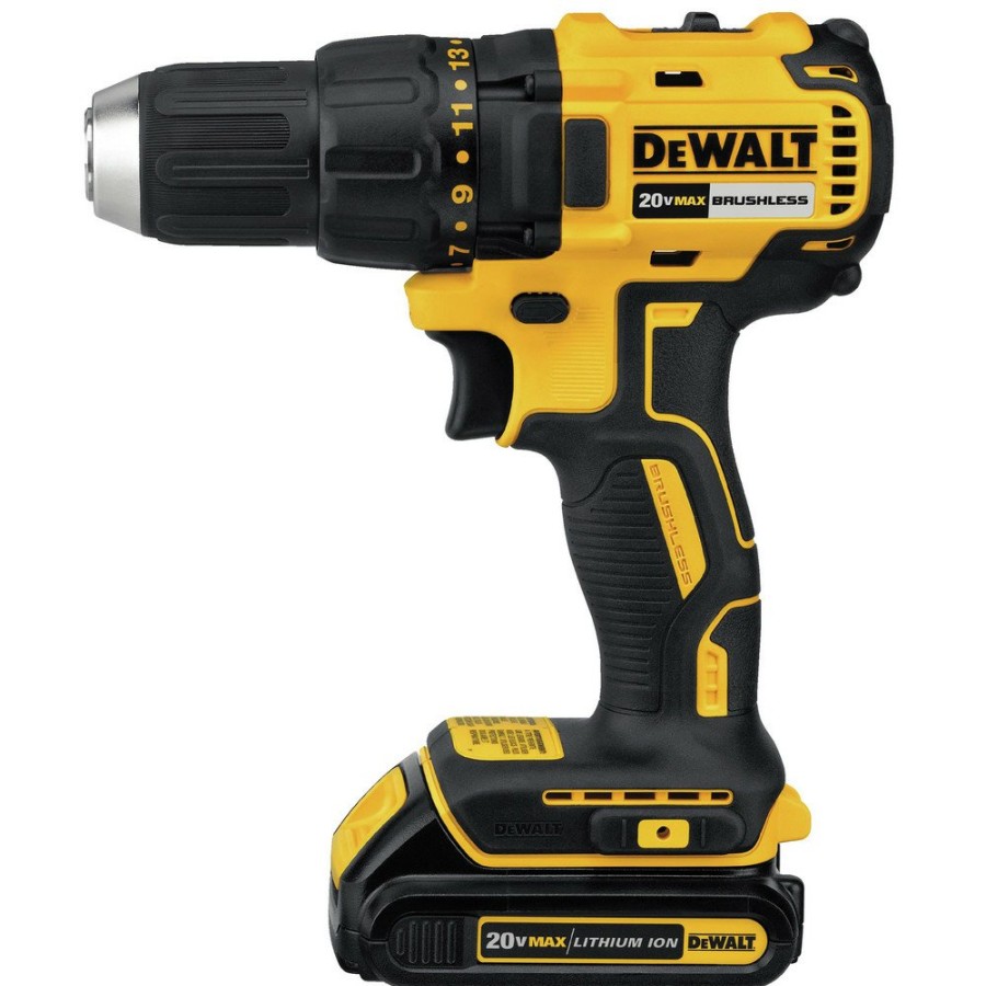 Power Tools Dewalt Drill Drivers | Factory Reconditioned Dewalt Dcd777C2R 20V Max Lithium-Ion Brushless Compact 1/2 In. Cordless Drill Driver Kit (1.5 Ah)