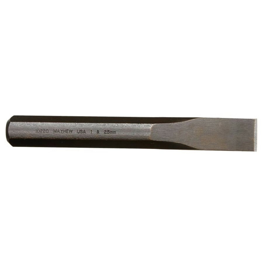 Hand Tools Mayhew Chisels | Mayhew 10220 6-Piece Black Oxide 1 In. Cut 8 In. Long Cold Chisel