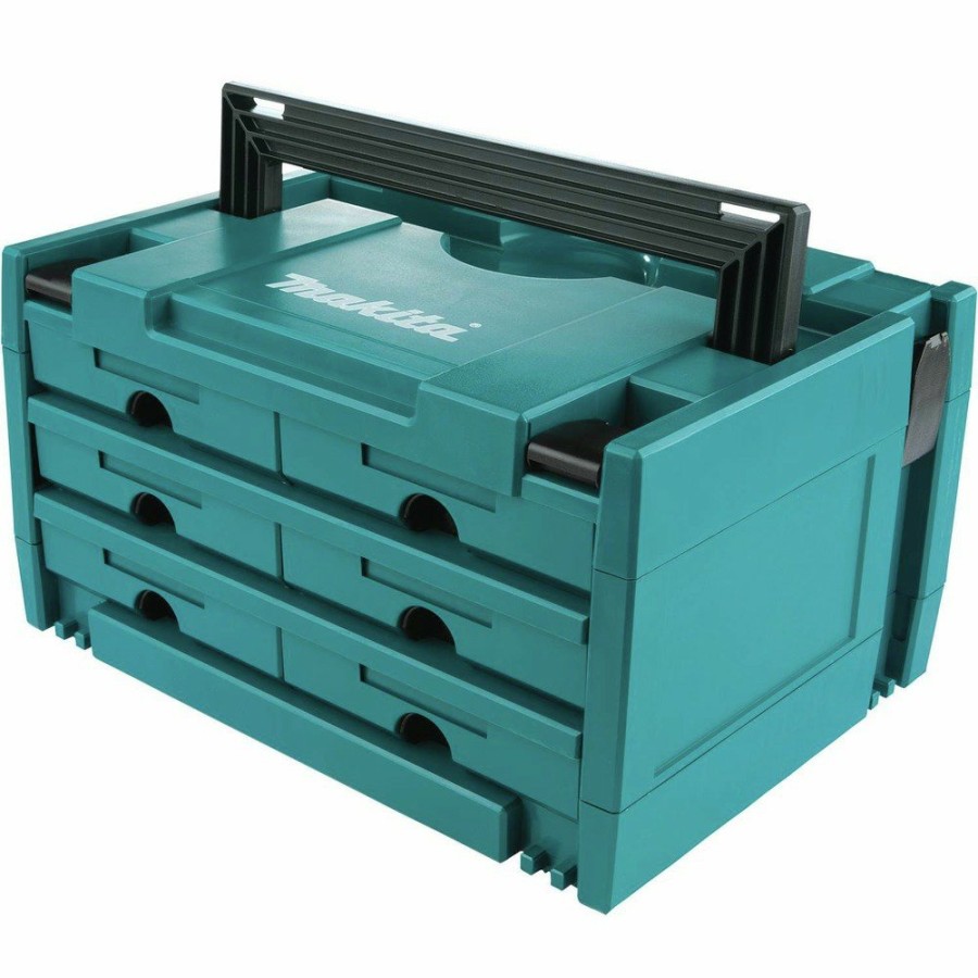 Tool Storage Makita | Makita P-84333 Makpac 6 Drawers 8-1/2 In. X 15-1/2 In. X 11-5/8 In. Interlocking Case