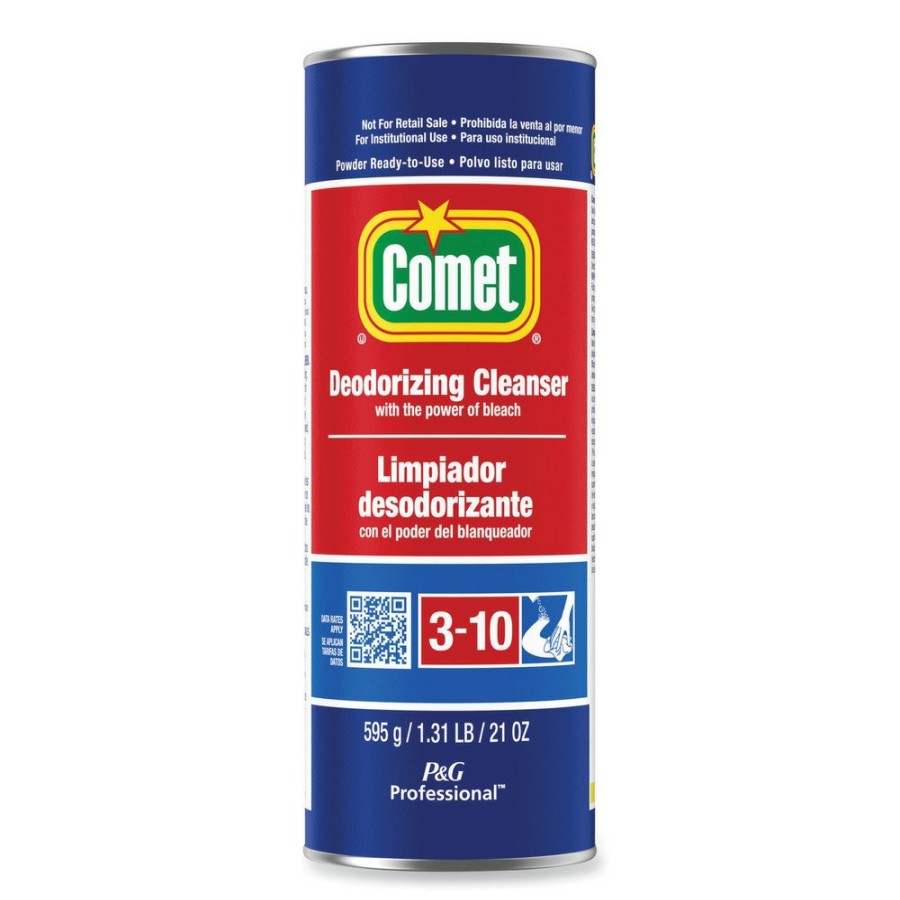 Facility Maintenance & Supplies Comet Cleaners | Comet 32987 21 Oz. Canister Deodorizing Cleanser With Bleach